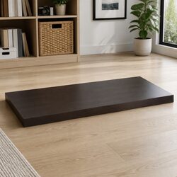 Handcrafted Dark Brown Solid Oak Table Top 100x50cm