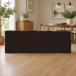 Handcrafted Solid Oak Table Top with Live Edge 120x40cm