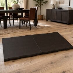 Dark Brown Solid Oak Wooden Table Top 120x60cm