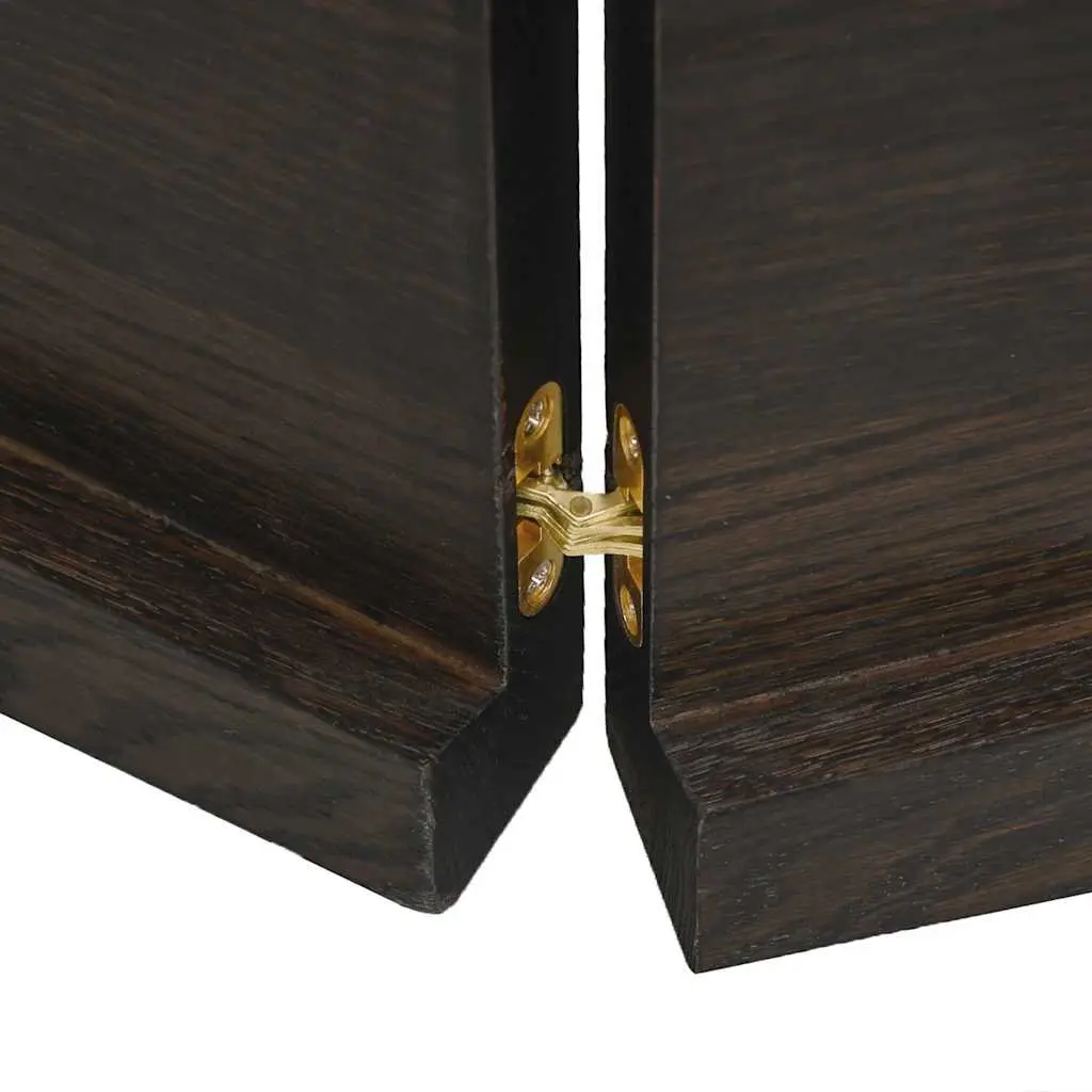 Dark Brown Solid Oak Wooden Table Top 120x60cm