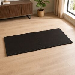 Dark Brown Solid Oak Wood Folding Table Top 140x50cm