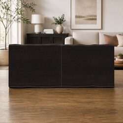 Solid Oak Wooden Table Top 140x60cm Live Edge Design
