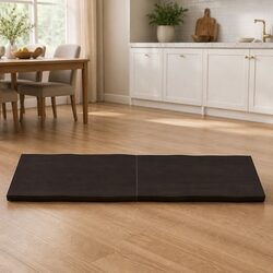 Solid Oak Wooden Table Top with Live Edge, Dark Brown 180x50cm