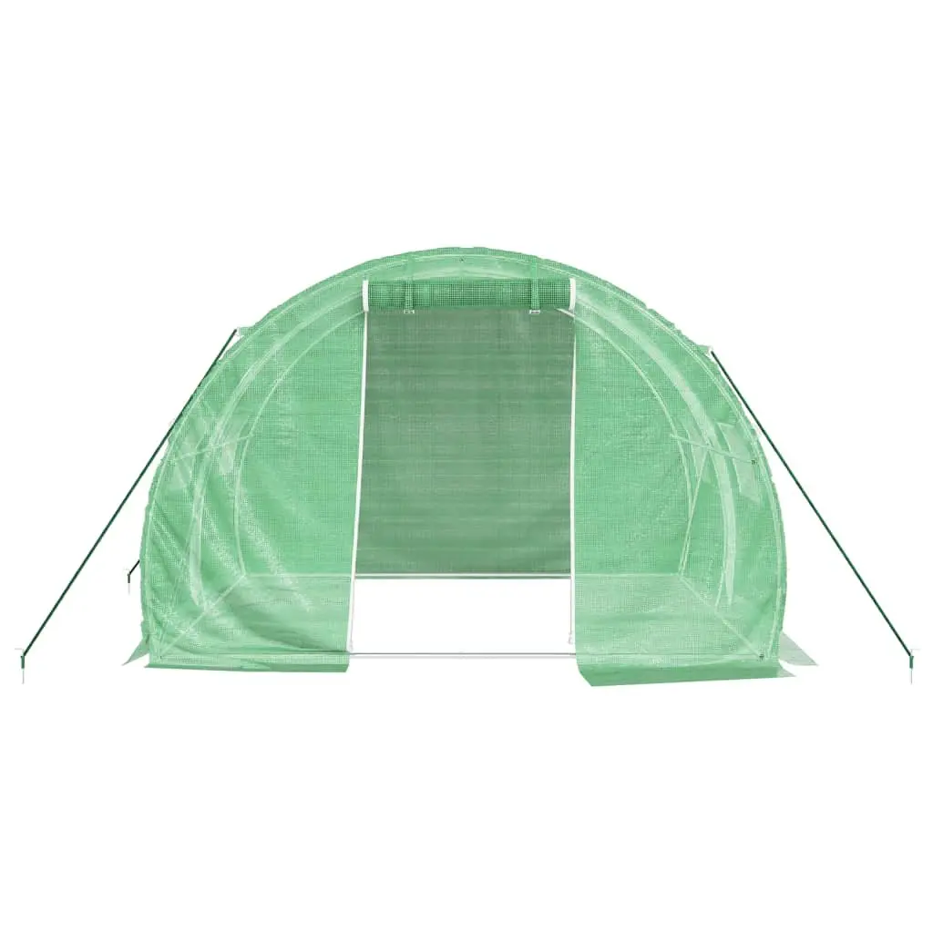Greenhouse Steel Frame 3x2x2 m Green PE Cover 6 m² Garden Plant House