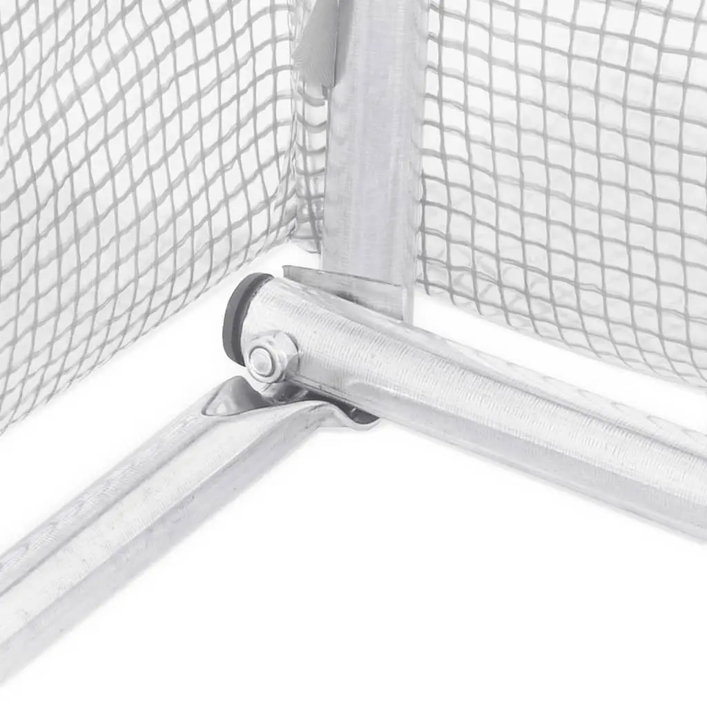 Greenhouse Steel Frame Polyethylene 4x2x2 m White