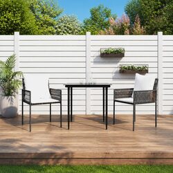 Durable Brown Poly Rattan Outdoor Garden Chairs Set