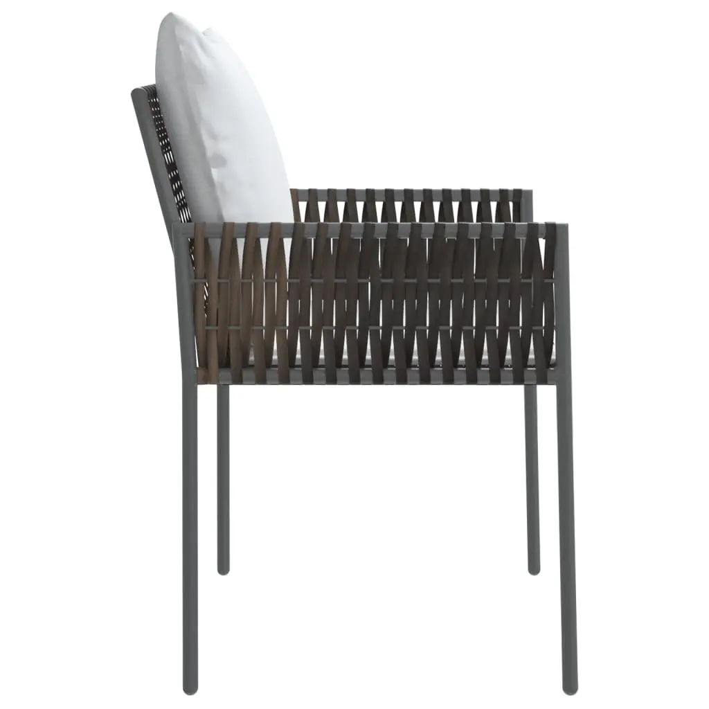 Brown Poly Rattan Outdoor Garden Chairs Set