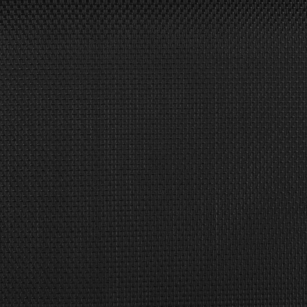 Garden Lounge Set Steel Frame Textilene Fabric 3 Piece Anthracite