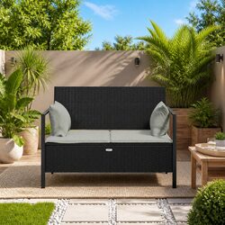 High-Quality 2-Seater Garden Bench with Storage