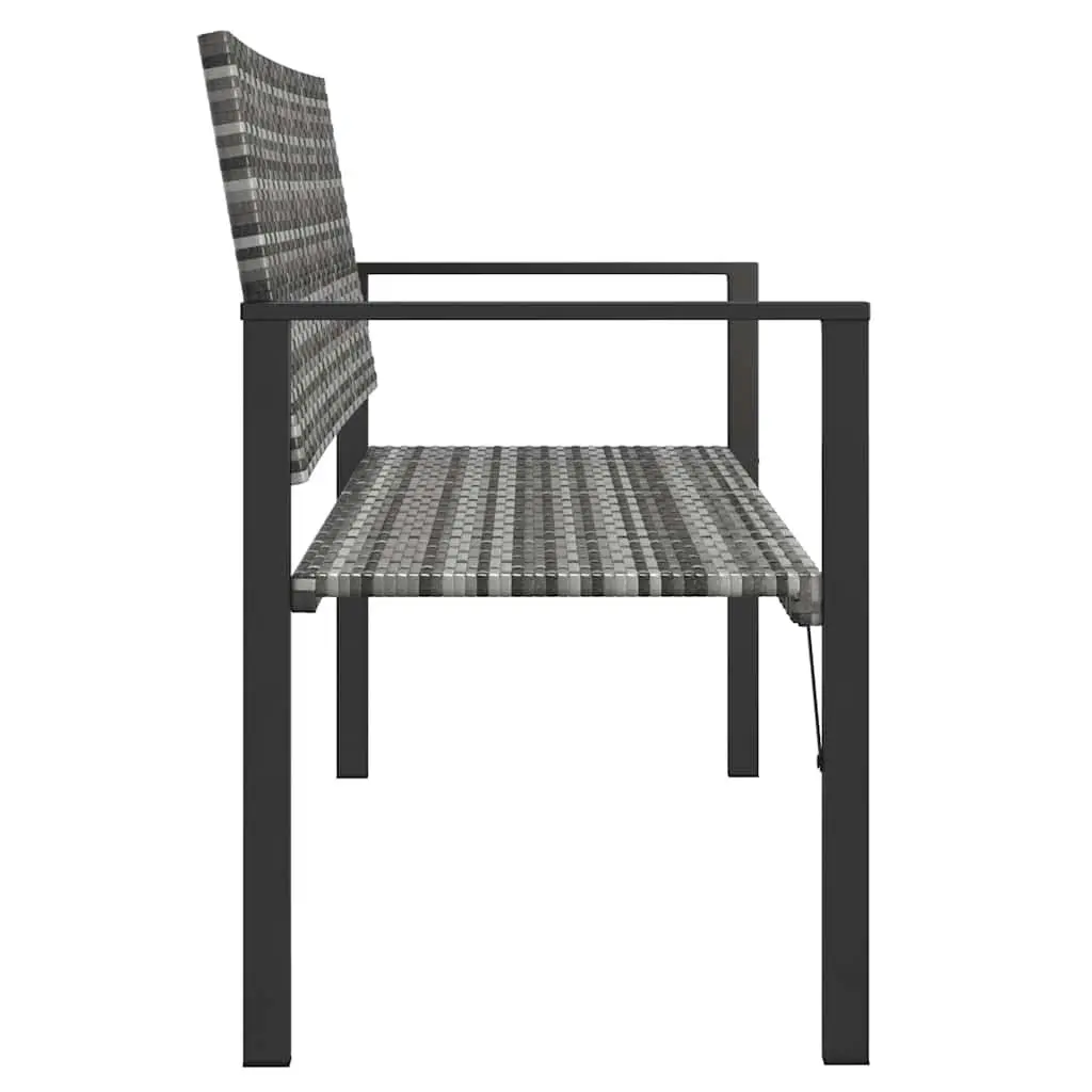 2-Seater Garden Bench Outdoor Seating Patio Furniture with Backrest Armrests