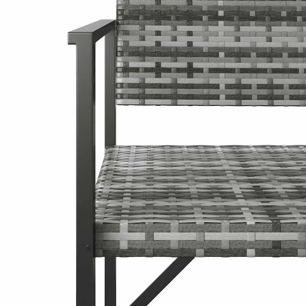 2-Seater Garden Bench Outdoor Seating Patio Furniture with Backrest Armrests
