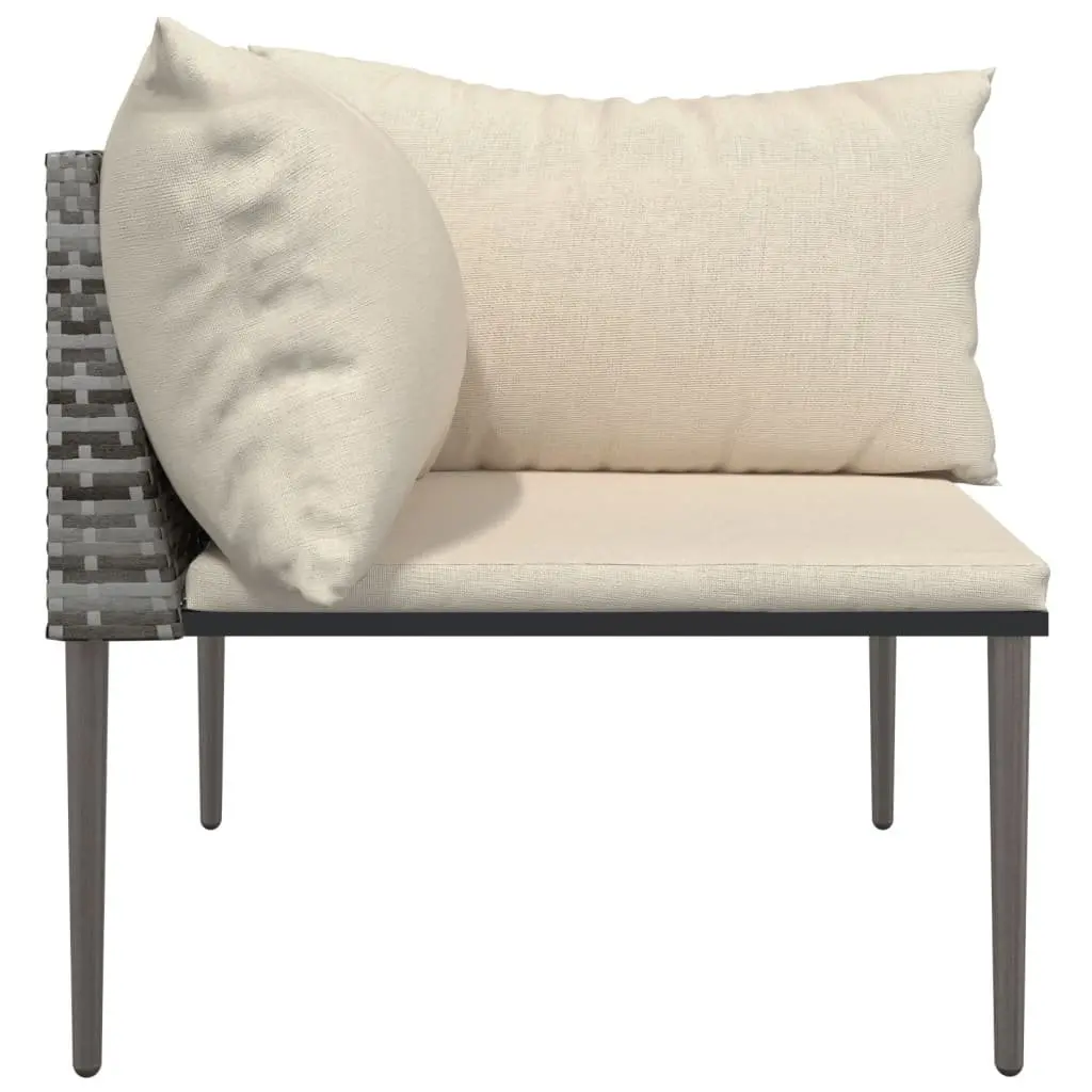 Grey Garden Corner Sofa for Outdoor Relaxation