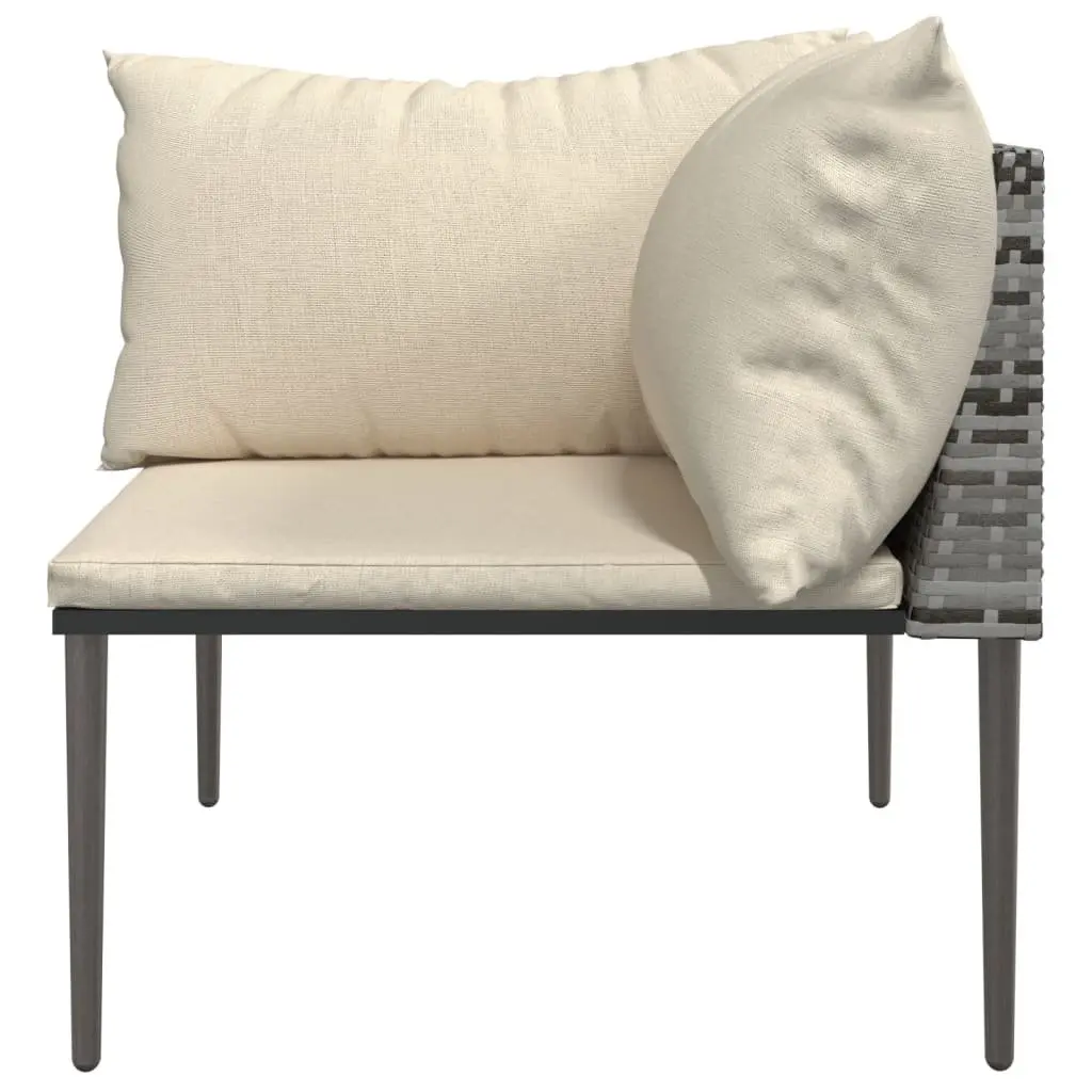 Grey Garden Corner Sofa for Outdoor Relaxation