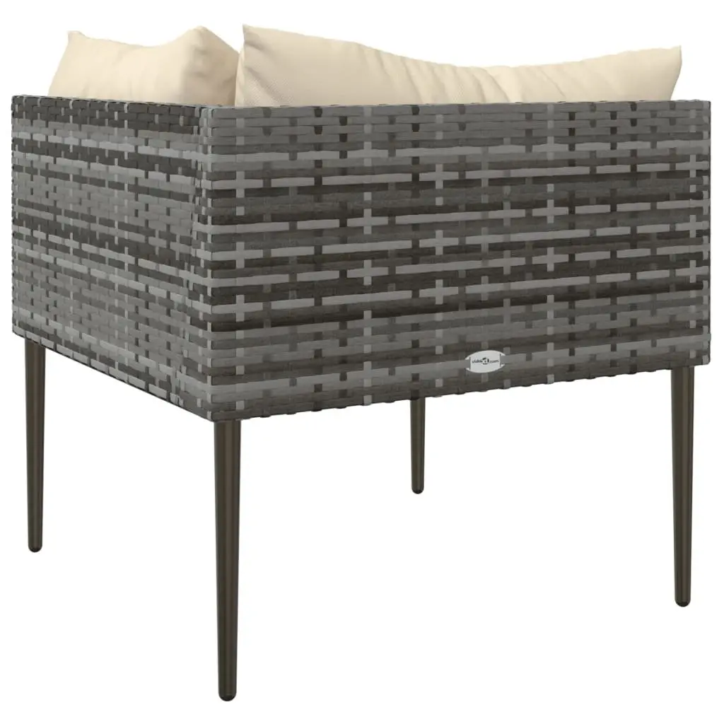 Grey Garden Corner Sofa for Outdoor Relaxation