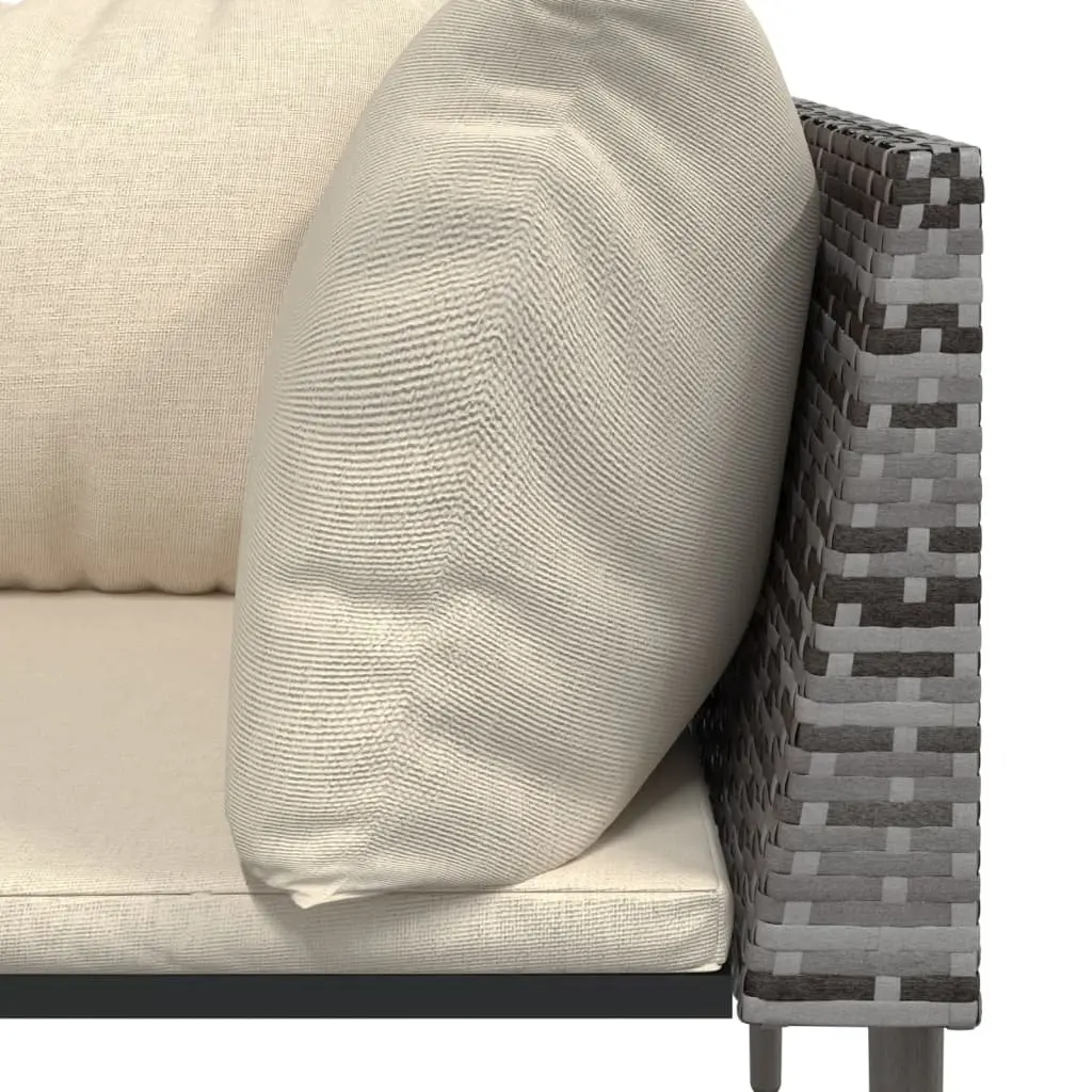 Grey Garden Corner Sofa for Outdoor Relaxation