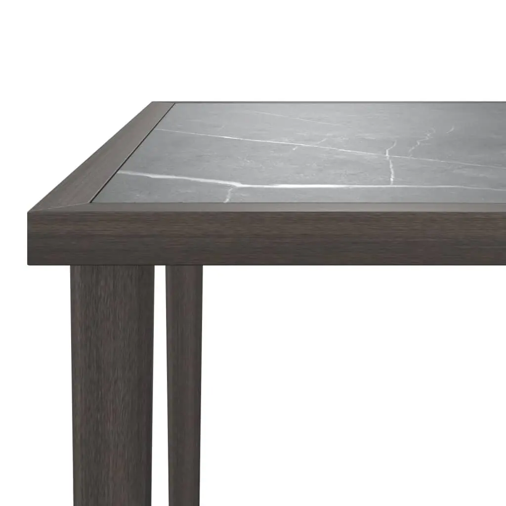 Garden Table Steel Frame 48x48x37cm Grey