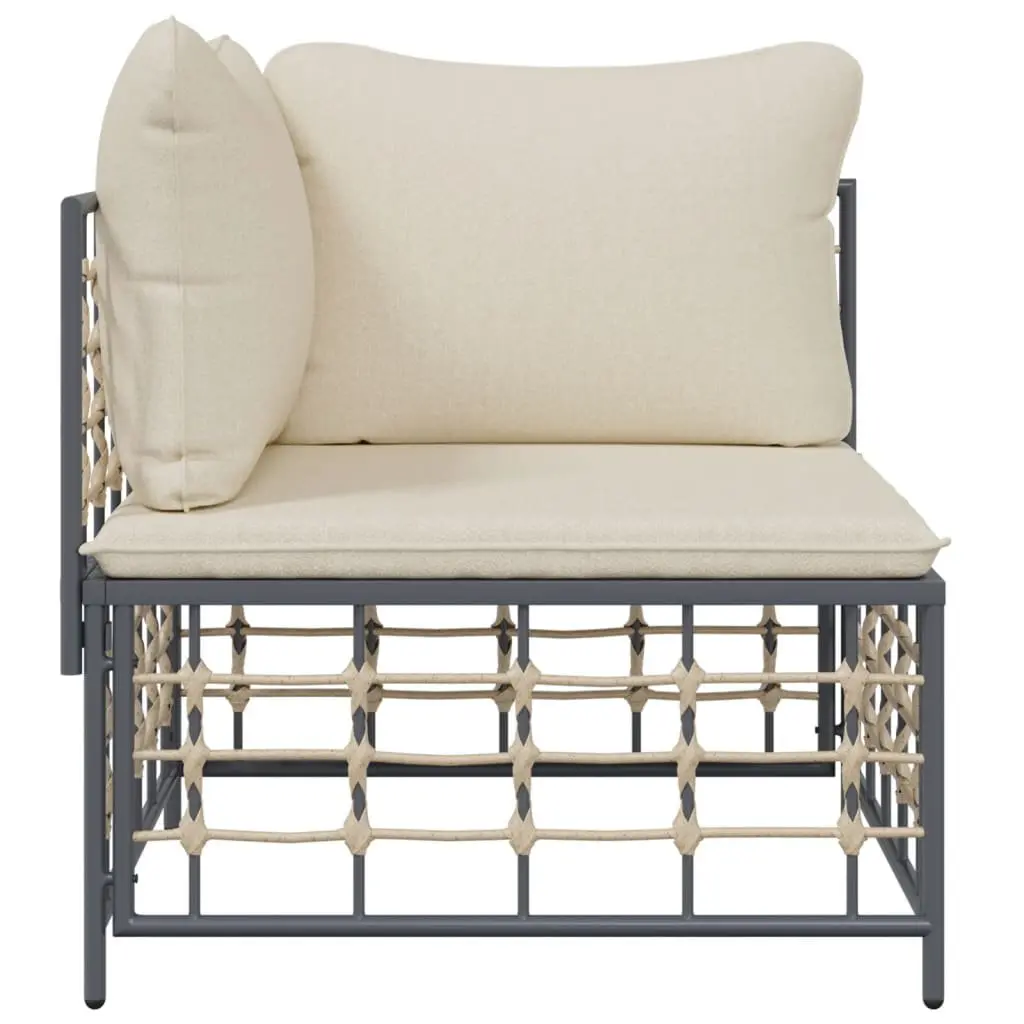 Outdoor Corner Sofa Rattan Seating with Cushions Modular