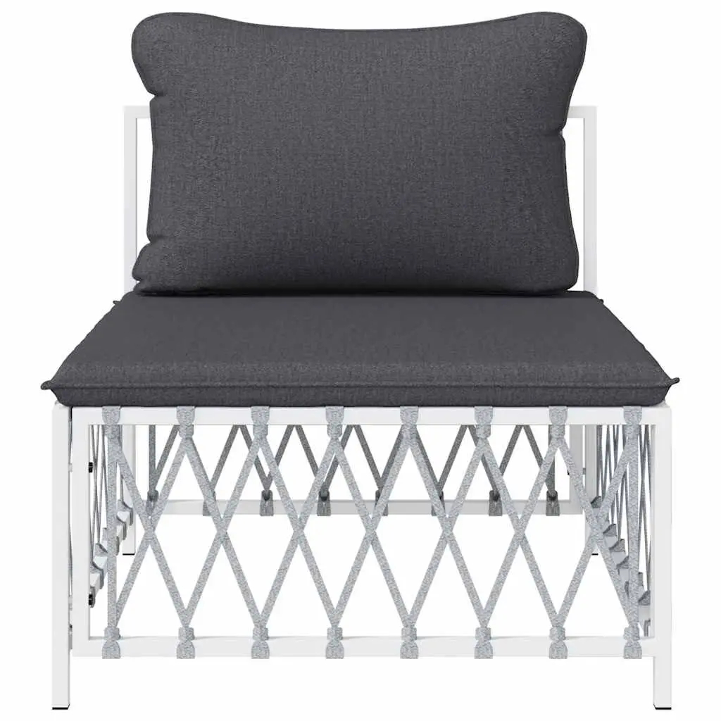 Outdoor Garden Middle Sofa with Cushions