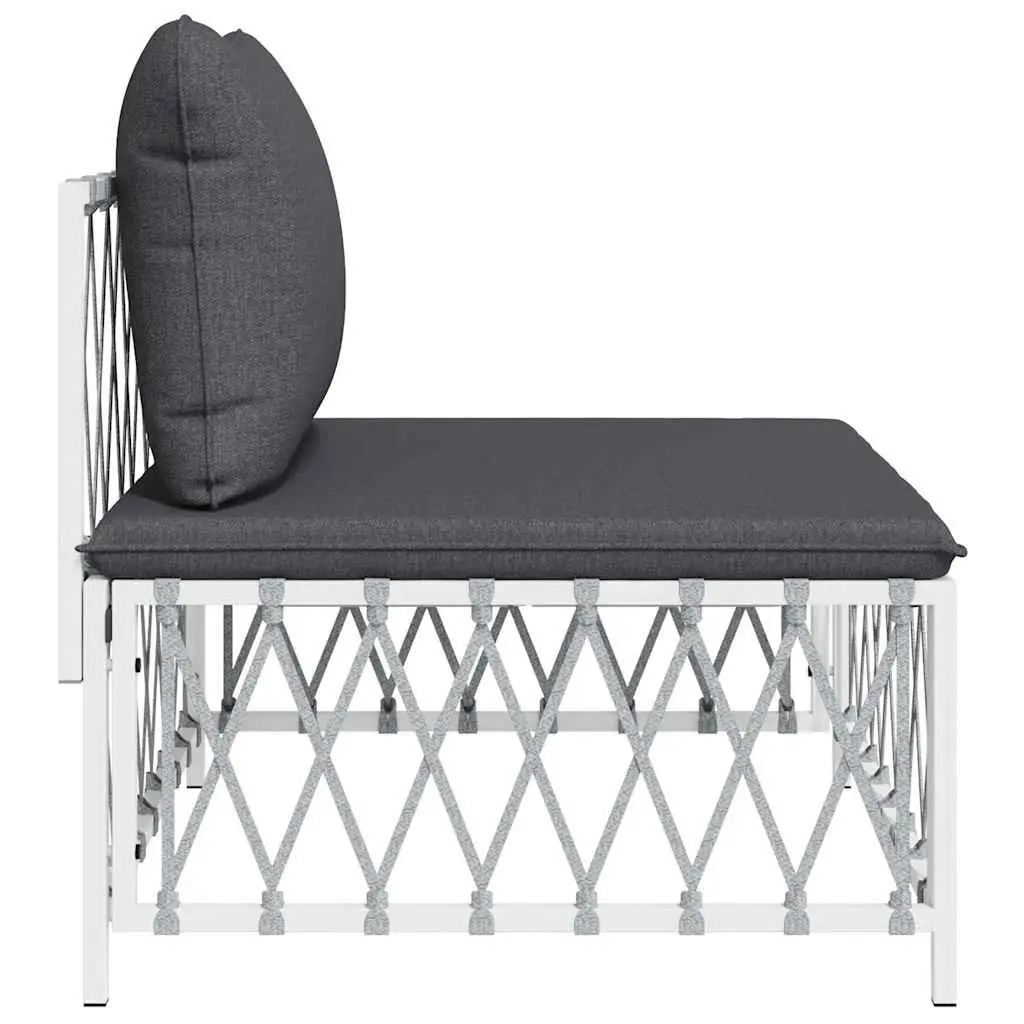 Outdoor Garden Middle Sofa with Cushions
