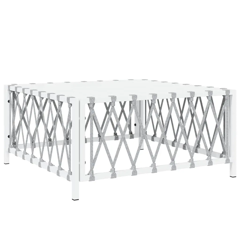 Outdoor Garden Table 70x70x34cm in White