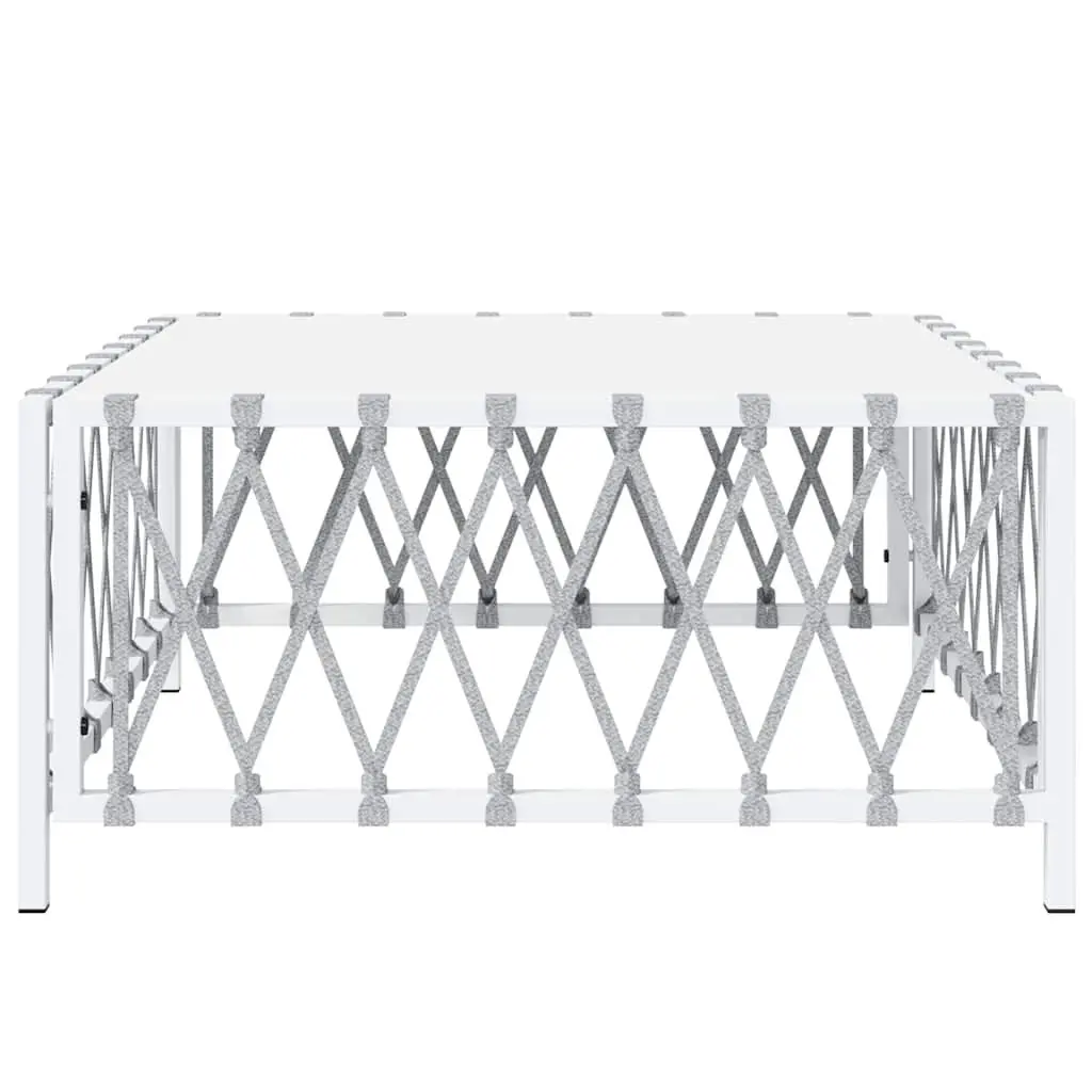 Outdoor Garden Table 70x70x34cm in White