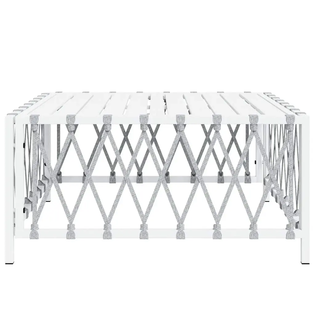 Outdoor Garden Table 70x70x34cm in White
