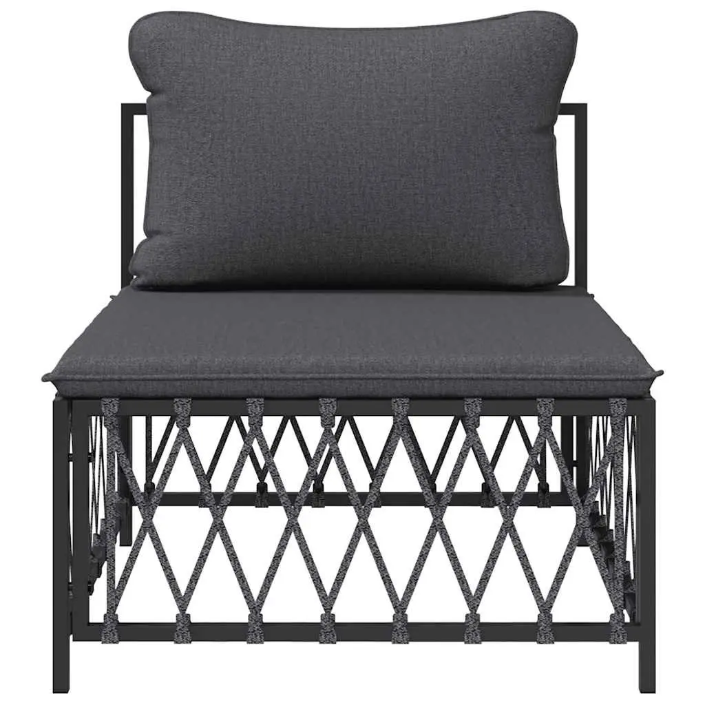 Anthracite Modular Outdoor Middle Sofa Unit