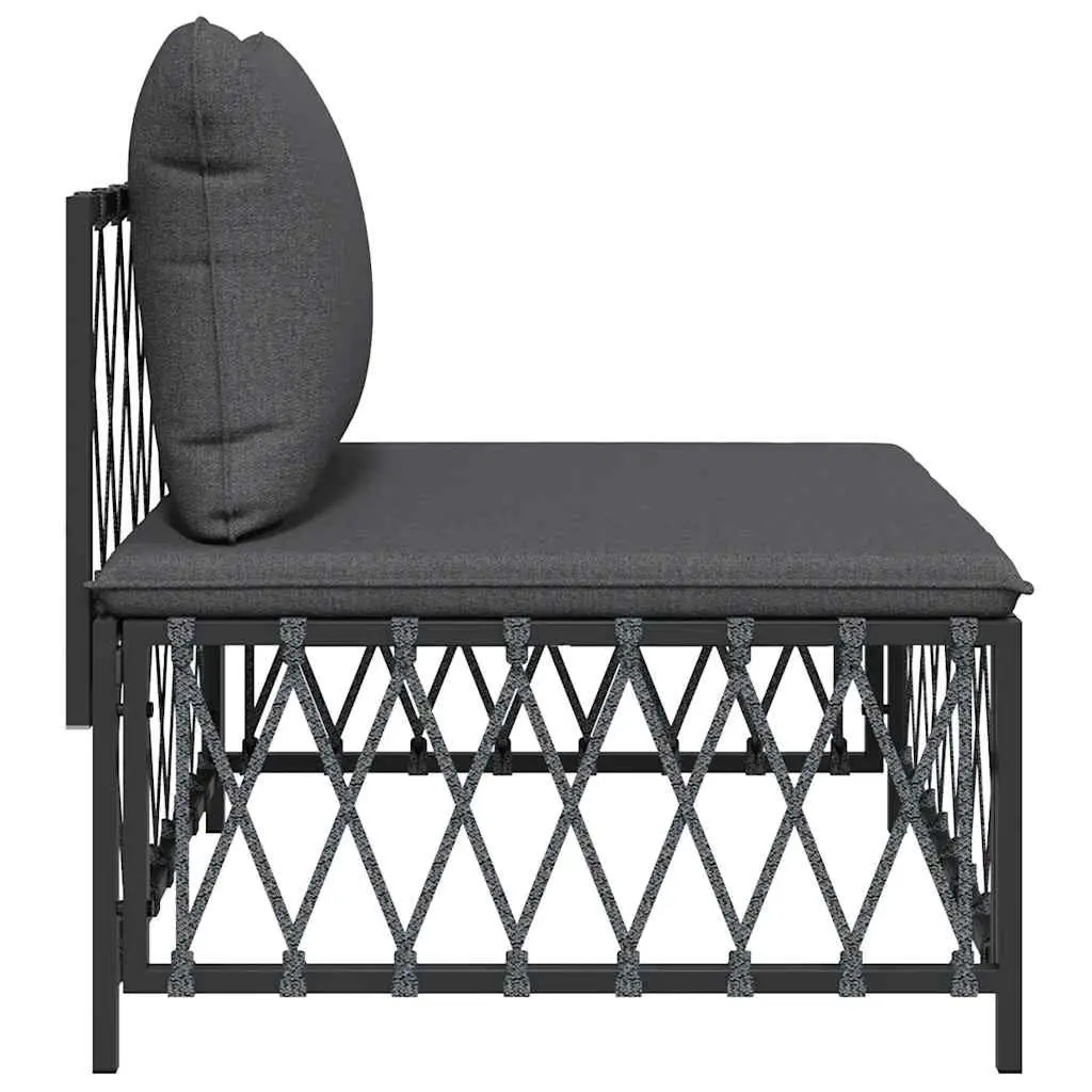 Anthracite Modular Outdoor Middle Sofa Unit
