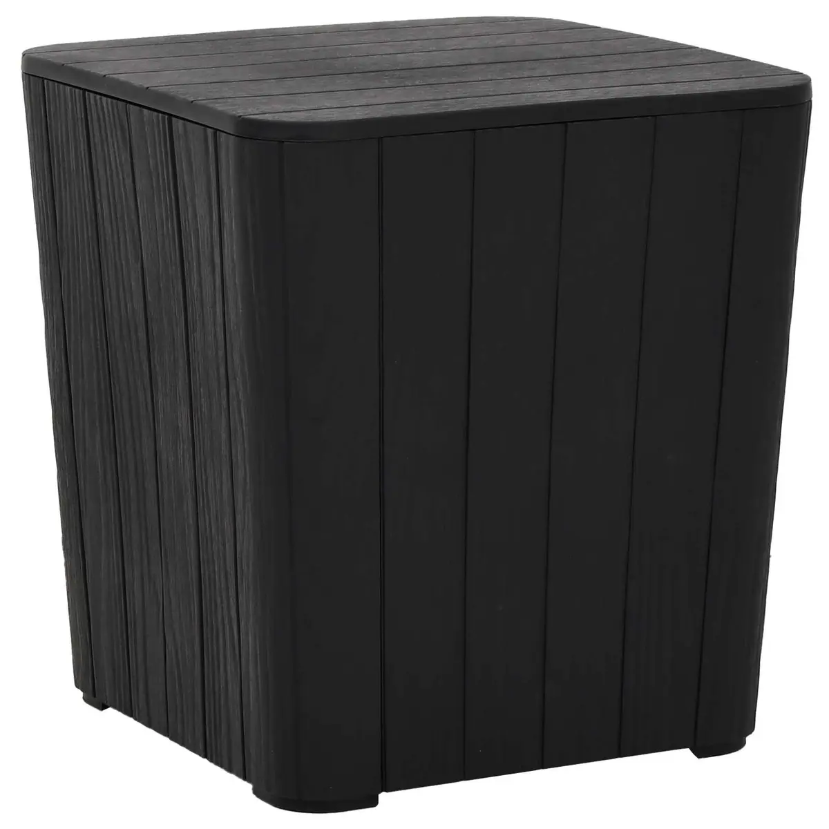 Outdoor Patio Garden Storage Table with Lid Black
