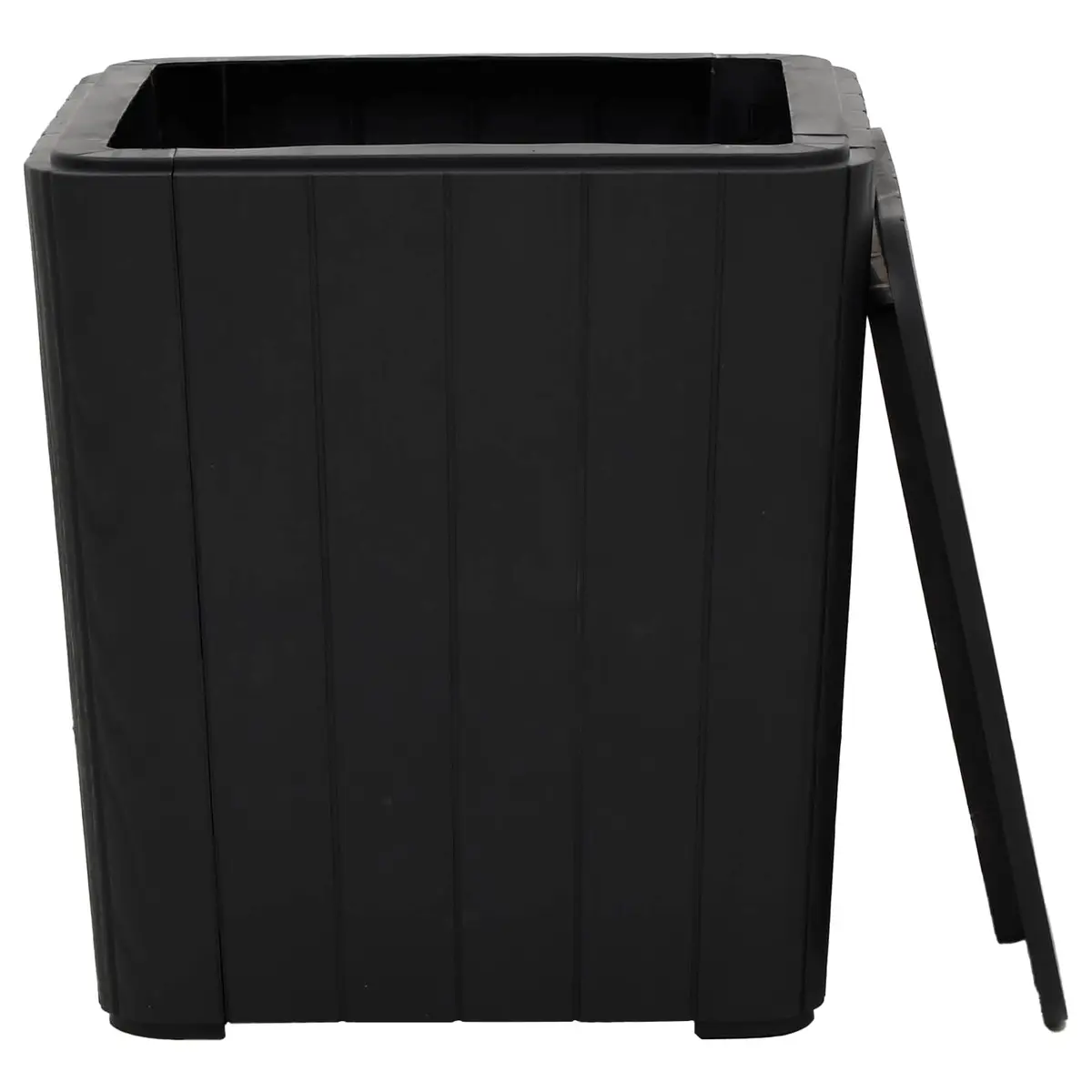 Outdoor Patio Garden Storage Table with Lid Black