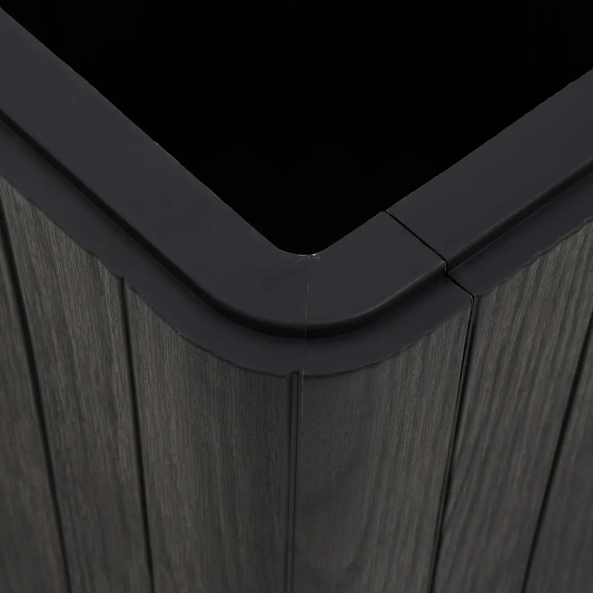 Outdoor Patio Garden Storage Table with Lid Black