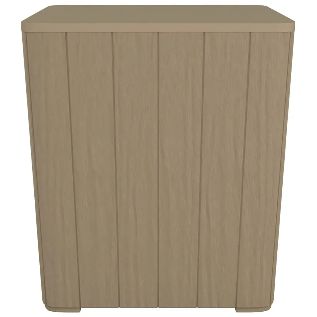 Brown Garden Storage Table with Removable Lid