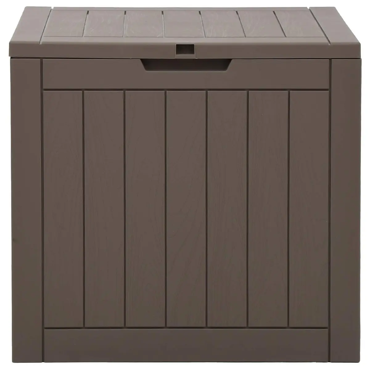 Outdoor Storage Box with Imitation Wood Texture
