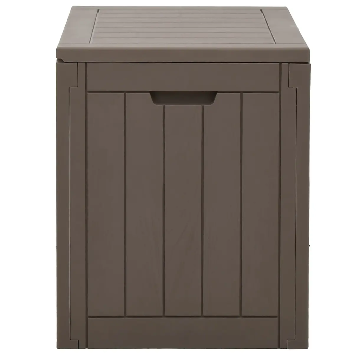 Outdoor Storage Box with Imitation Wood Texture