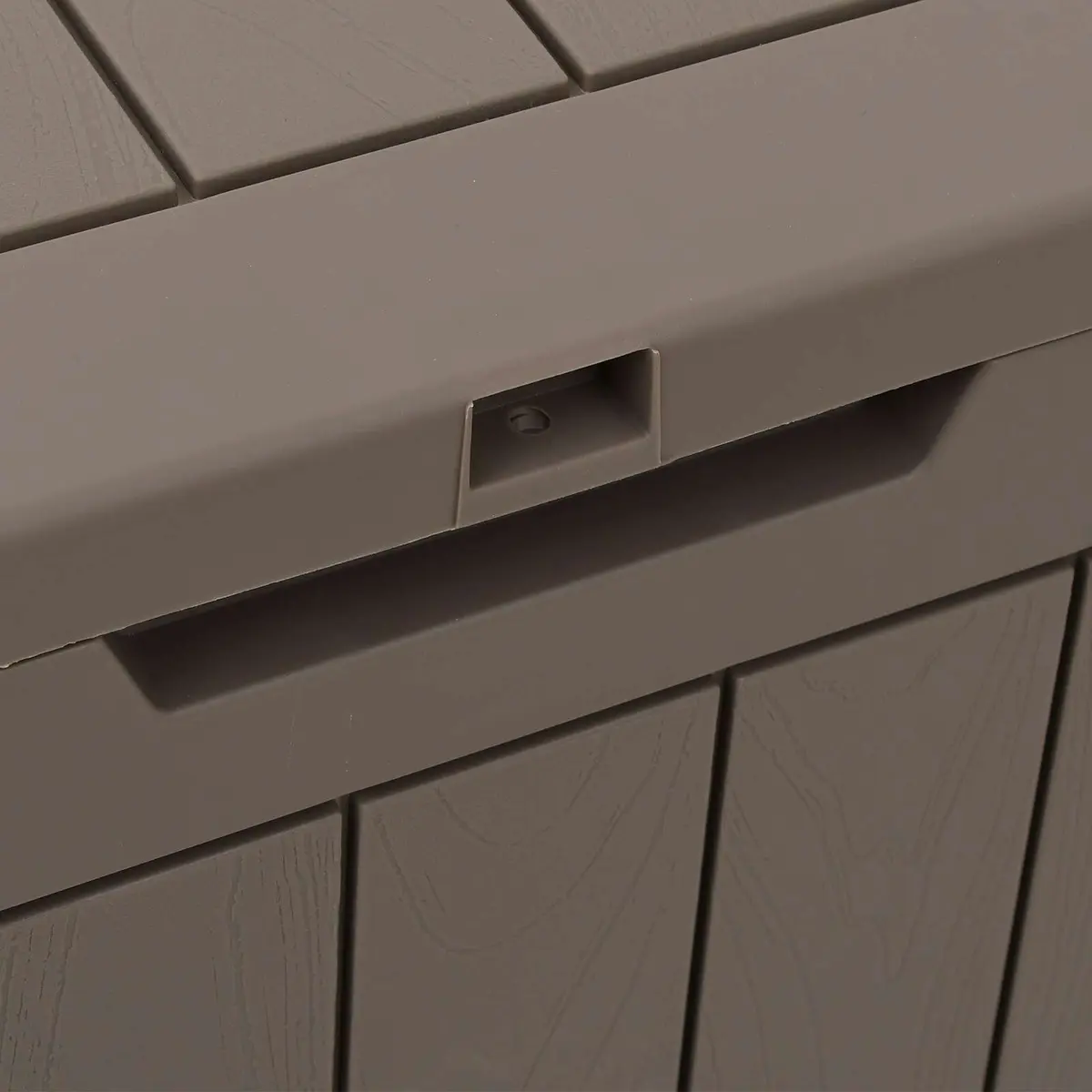 Outdoor Storage Box with Imitation Wood Texture