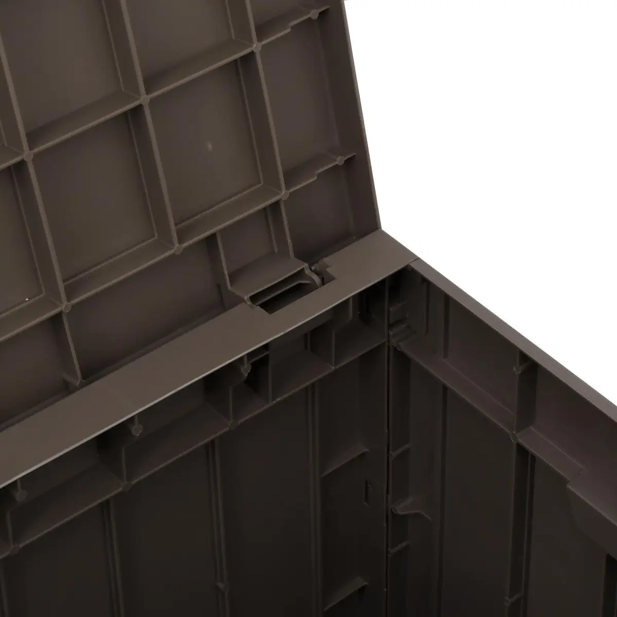 Outdoor Storage Box with Imitation Wood Texture