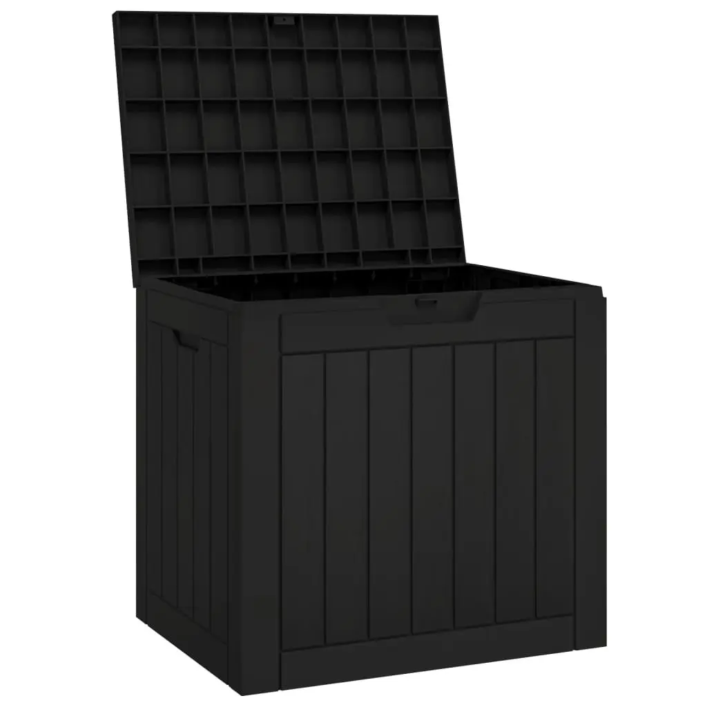 Black Garden Storage Box for Outdoor Items