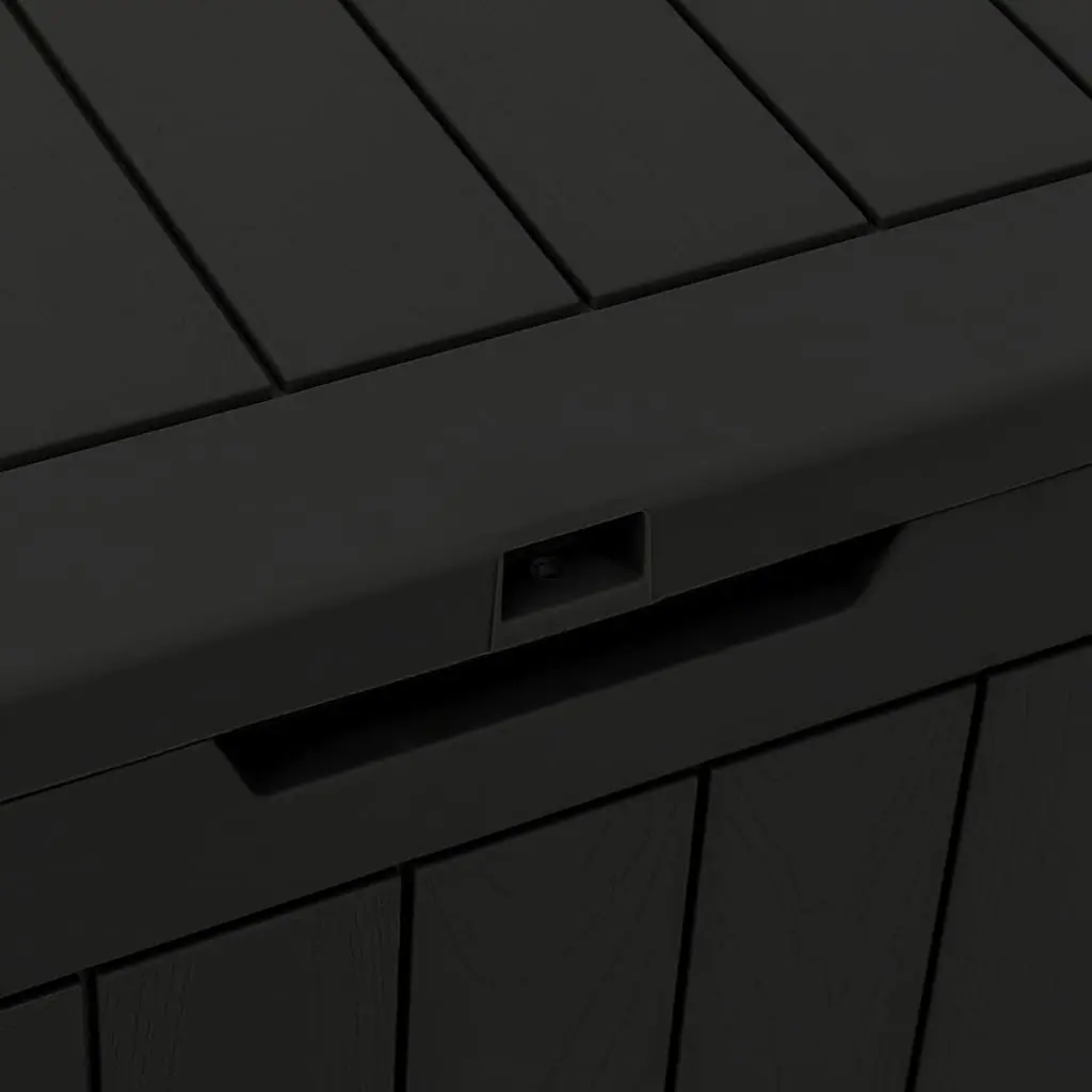 Black Garden Storage Box for Outdoor Items
