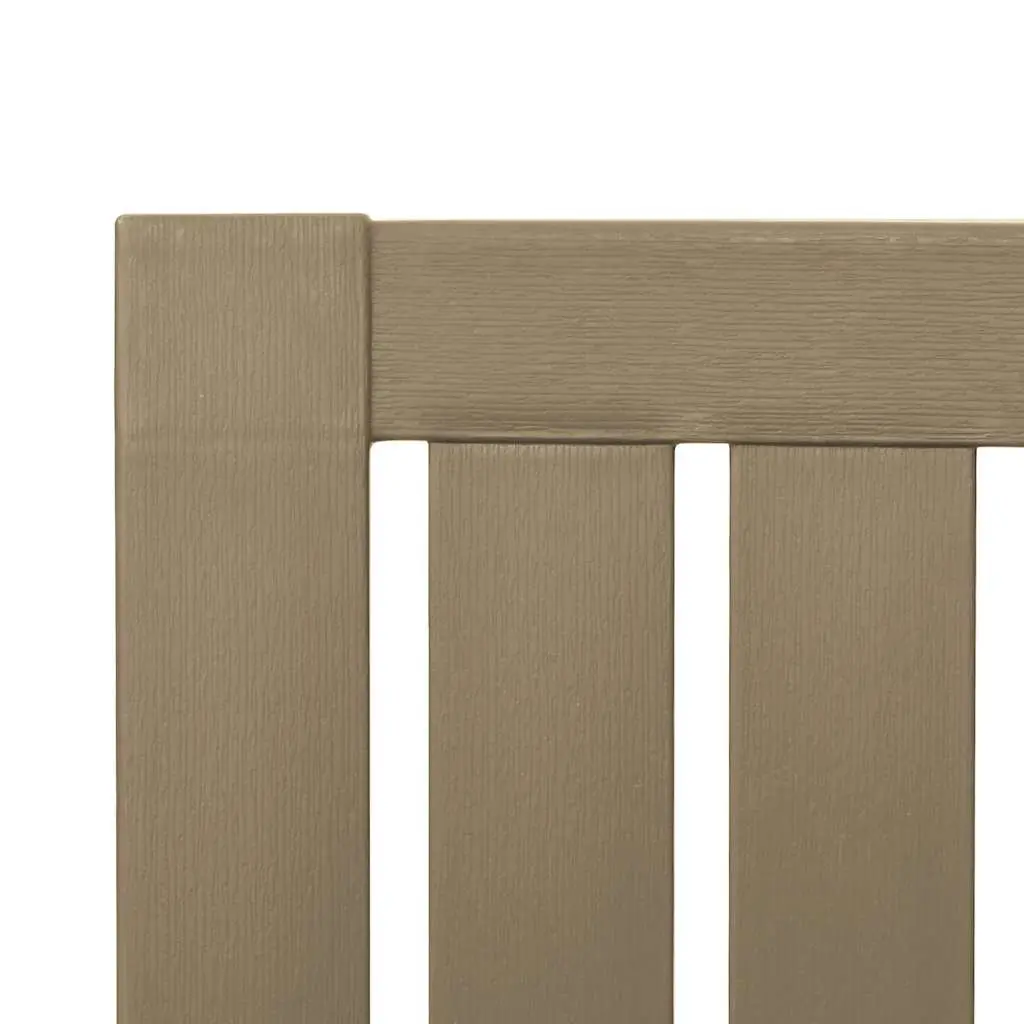 Adirondack Chair Polypropylene Outdoor Garden Lounge Seating Light Brown