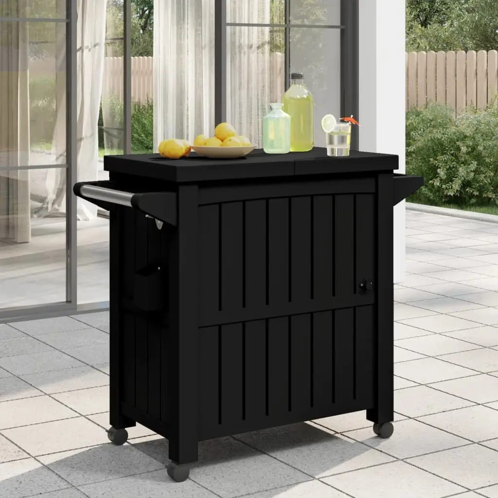 Serving Cart Polypropylene 80L Black