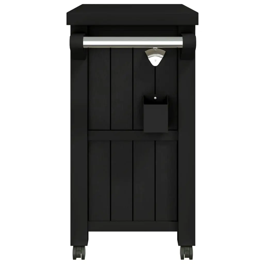 Serving Cart Polypropylene 80L Black