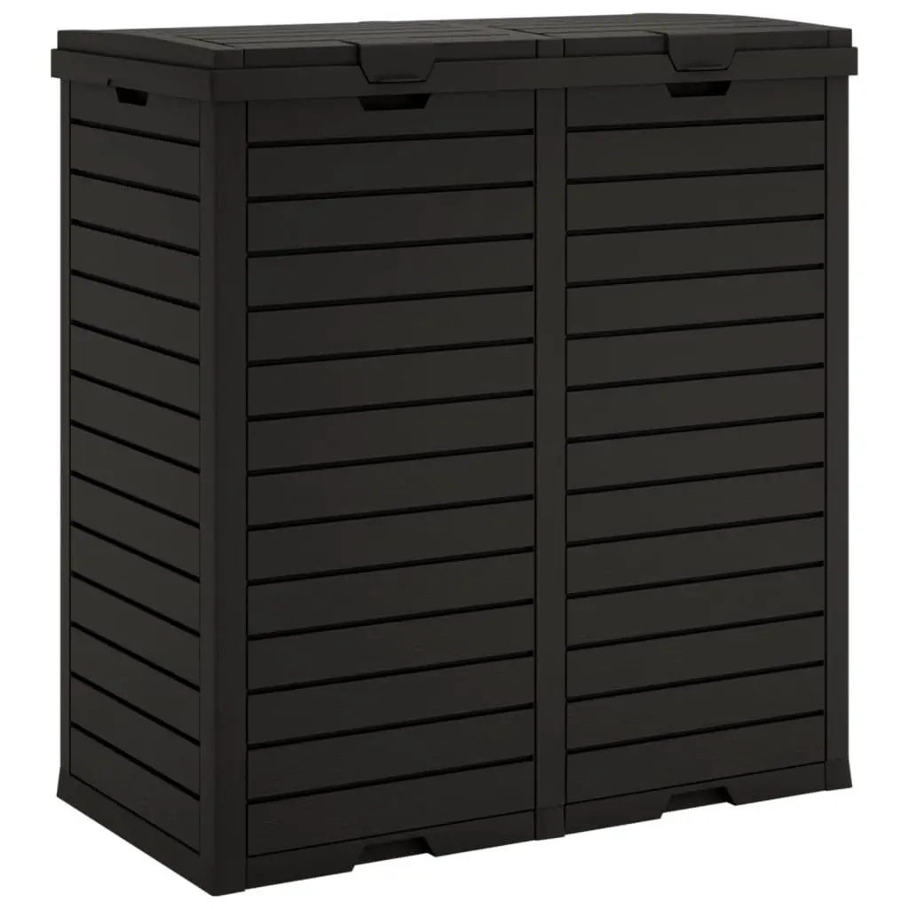 Large Capacity Outdoor Garbage Bin with Double Lid