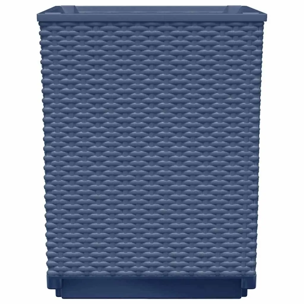 Planters Polypropylene 30x30x37cm Grey Set of 2