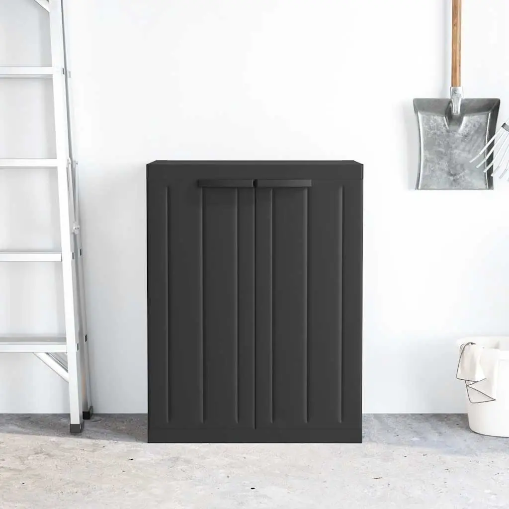 Outdoor Storage Cabinet Polypropylene 65x37x85cm Black