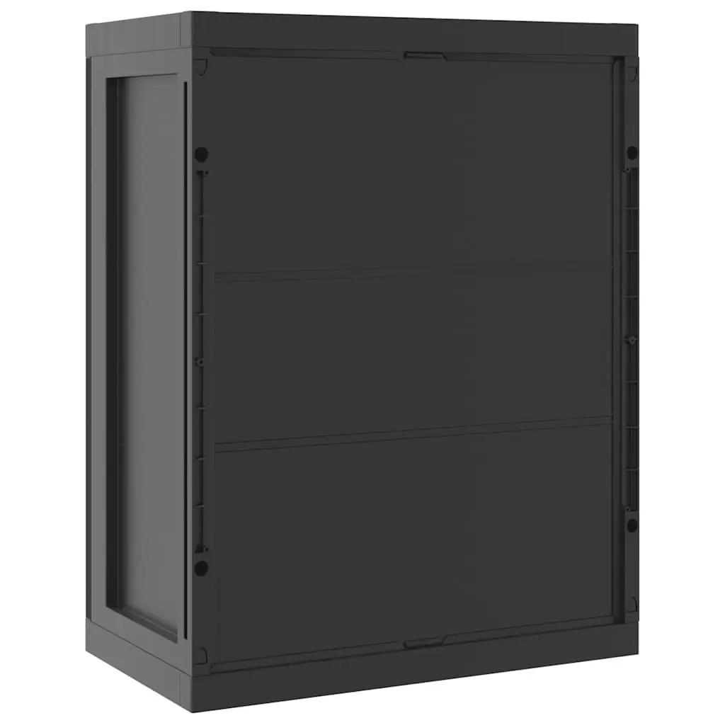 Outdoor Storage Cabinet Polypropylene 65x37x85cm Black