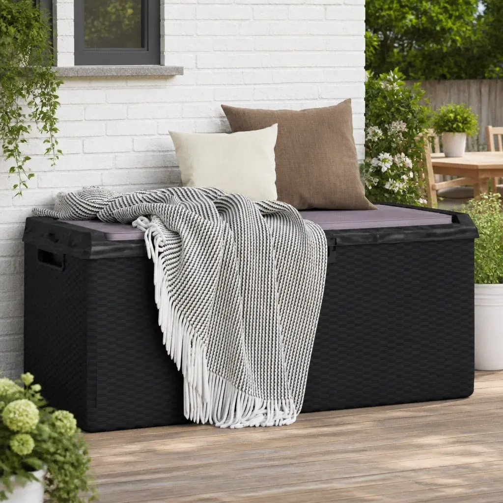 Garden Storage Box Polypropylene 350L Anthracite