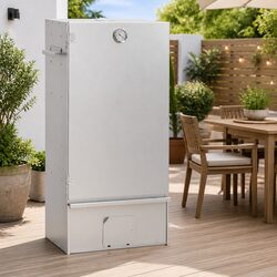 Durable Outdoor BBQ Smoker Grill in Galvanised Steel