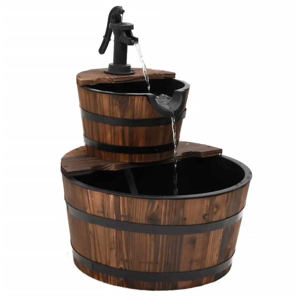 Brown Water Fountain with Electric Pump for Garden