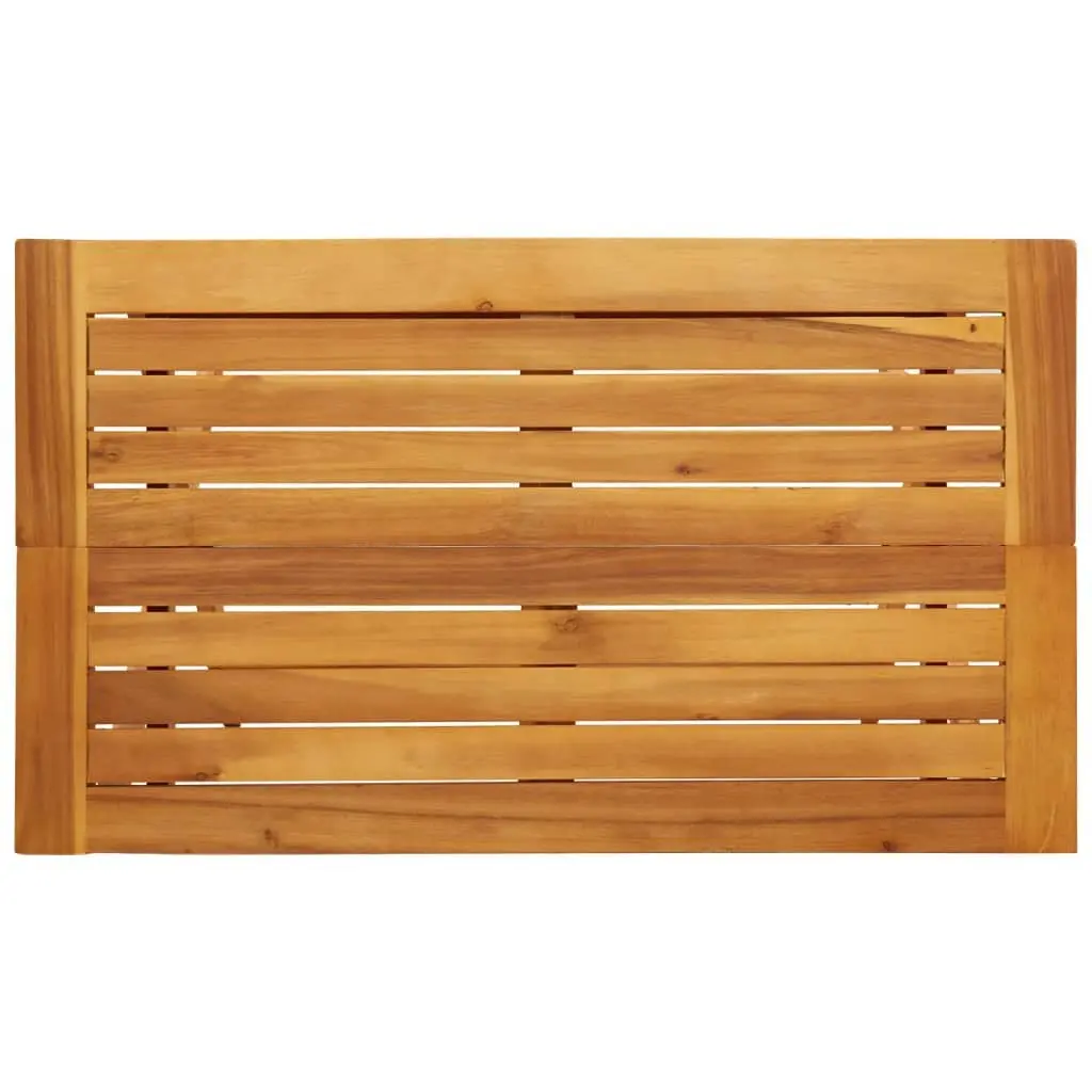Folding Garden Table Solid Wood Acacia 90x52.5x65cm Brown