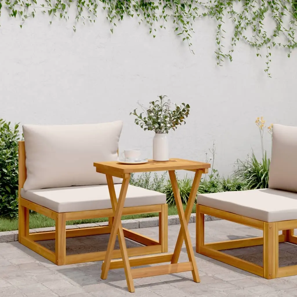 Solid Wood Folding Garden Table for Outdoor Use